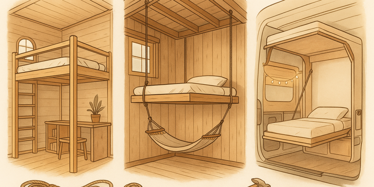 Le couchage aérien : options de construction, aménagement, astuces